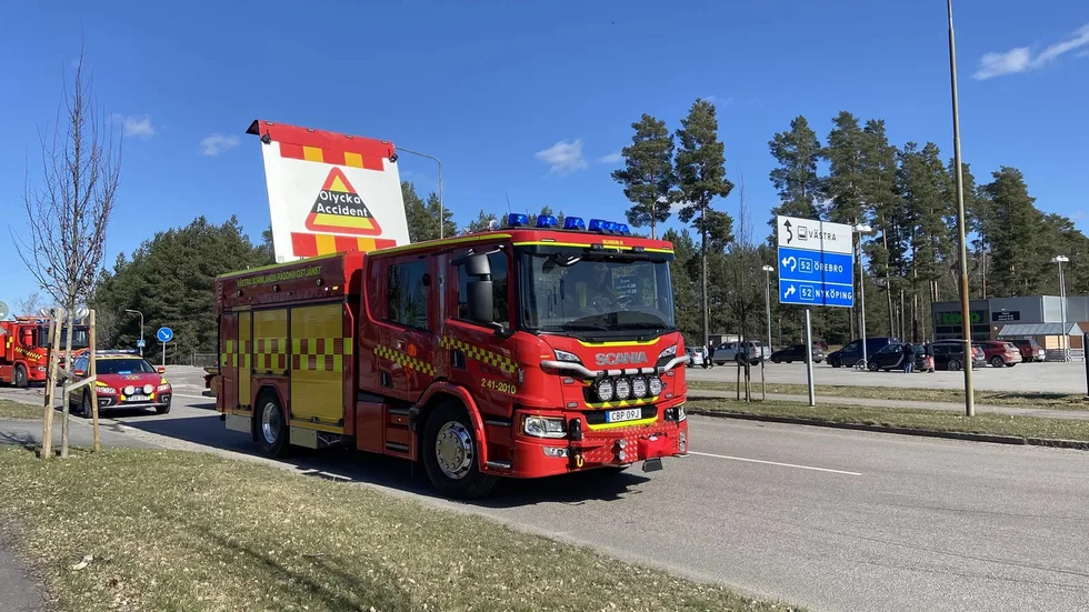 Trafikolycka vid Scaniarondellen.