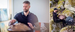 Mathias, 49, gör succé på sociala medier – med udda instrumentet