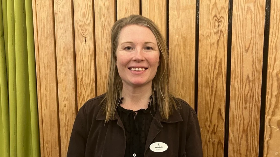 Maria Bolin är planarkitekt och projektledare för kommunens nya översiktsplan, ÖP2050. Bilden är tagen under dialogmötet i Gamleby. 