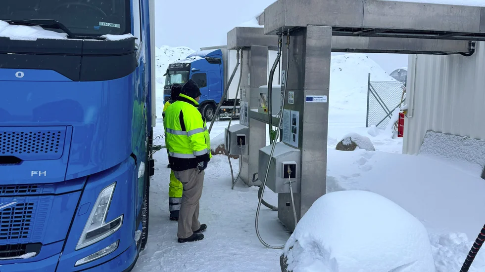 Tankstationen i Kiruna invigs på onsdagen.