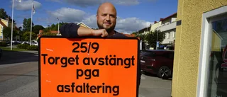Stor trafikpåverkan när centrala gatan på orten stängs av