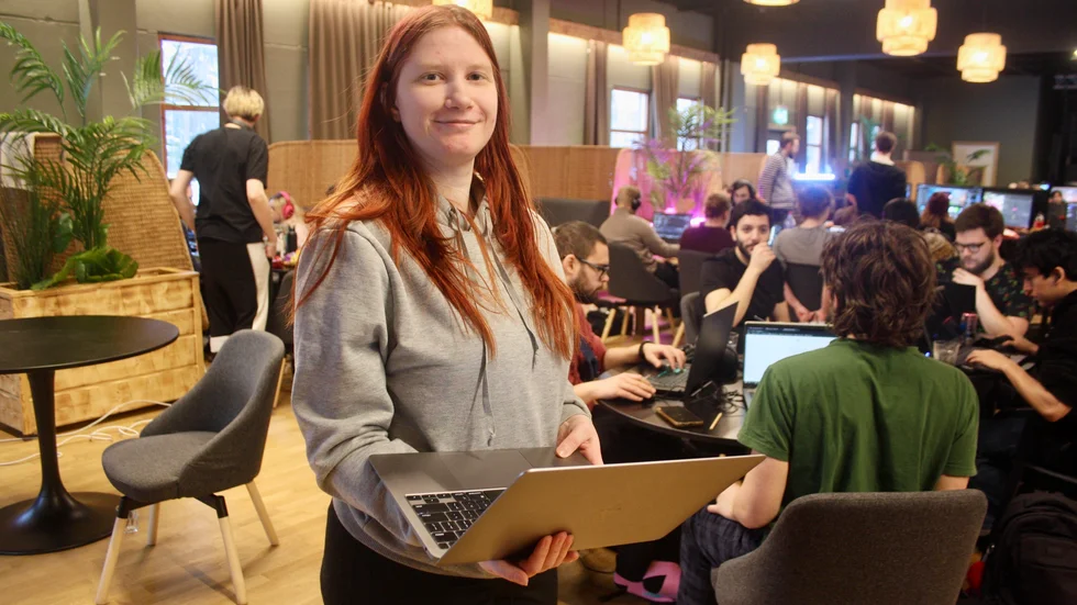 Marie Hellström var en av deltagarna på  Arctic Game Global Game Jam.