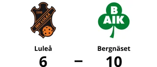 Seger för Bergnäset i tidiga toppmatchen mot Luleå