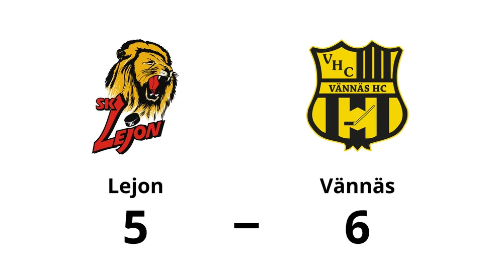 Lejon förlorade mot Vännäs HC