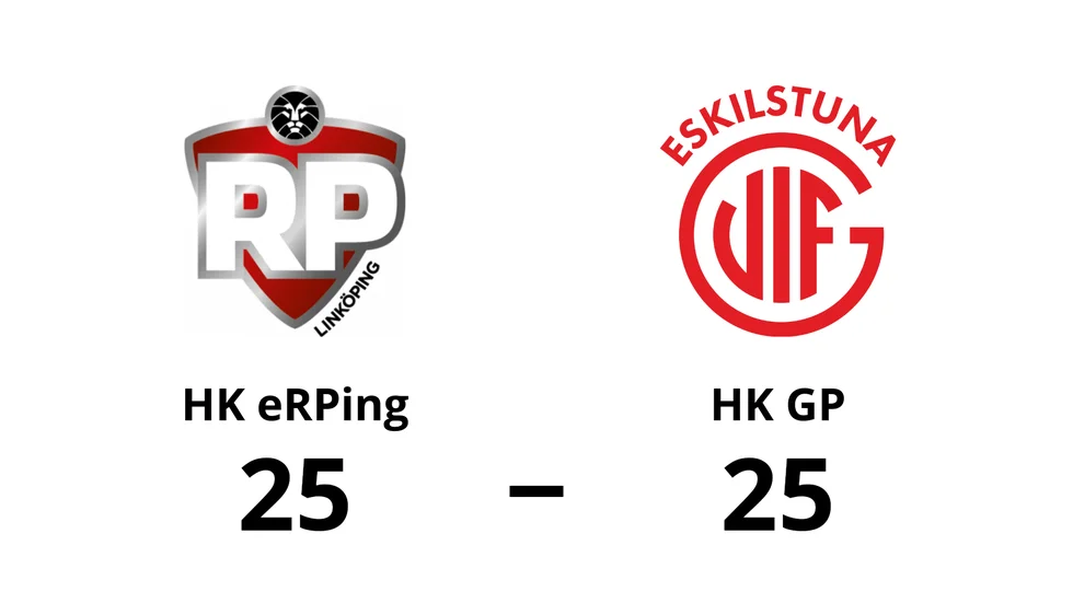 HK eRPing spelade lika mot HK GP