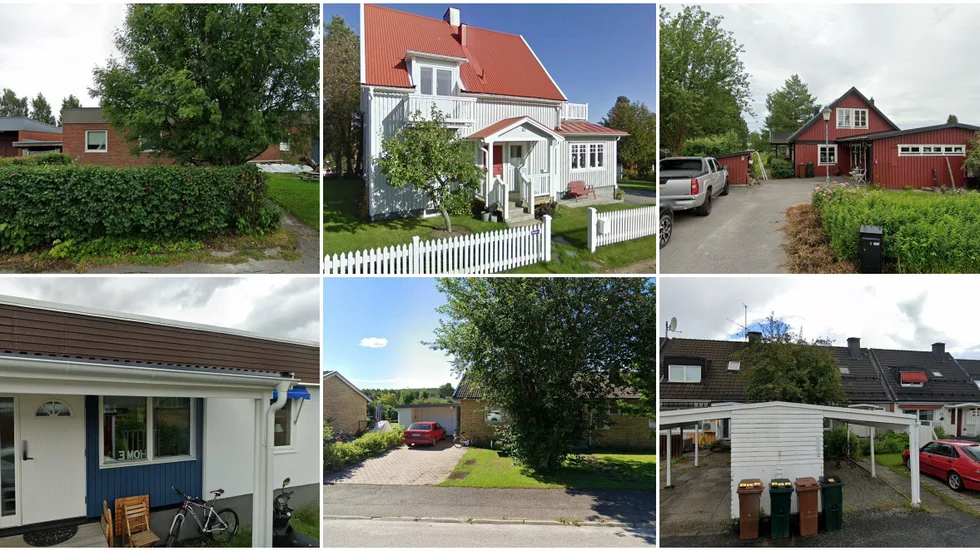 Långgatan 13, Agngatan 19, Dragongatan 8, Tenorvägen 12, Strågatan 10 och Nyponvägen 48.