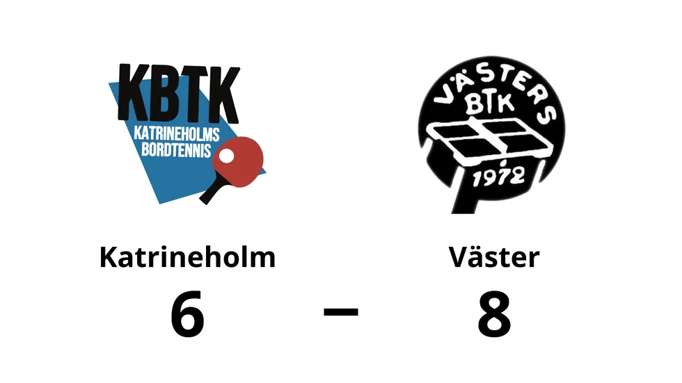 Katrineholms BTK förlorade mot Västers BTK B