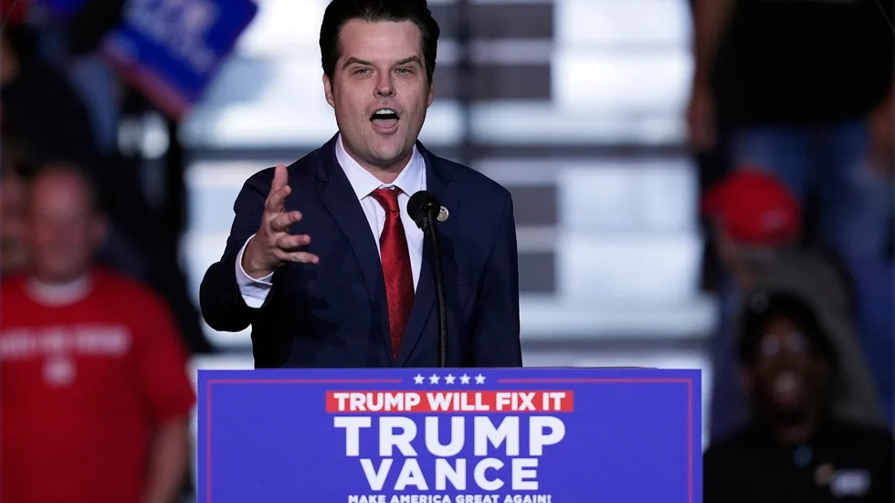 Trump vill se Matt Gaetz som justitieminister. Arkivbild.