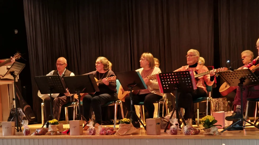 PRO-gruppen med sina gitarrer.