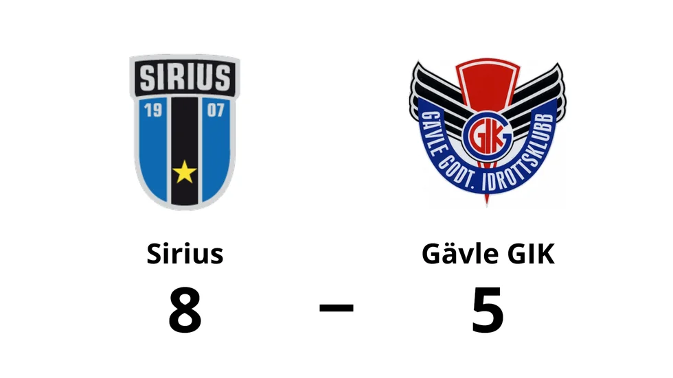 IK Sirius IBK vann mot Gävle GIK
