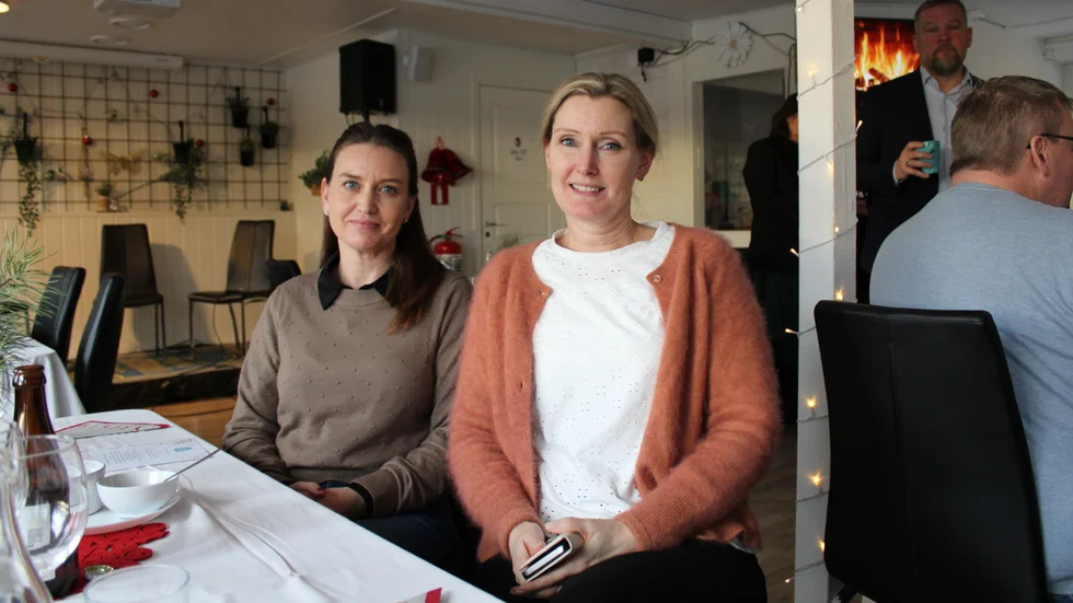 Företagarna Caroline Arvidsson och Maria Carlsson tyckte att det kändes hoppfullt efter debatten.