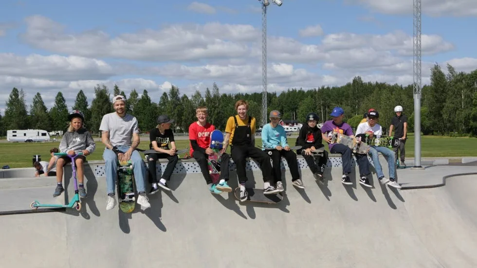 Syftet med eventet var att samlas kring skateboard.