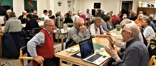 Widman kåserade på medlemsmöte