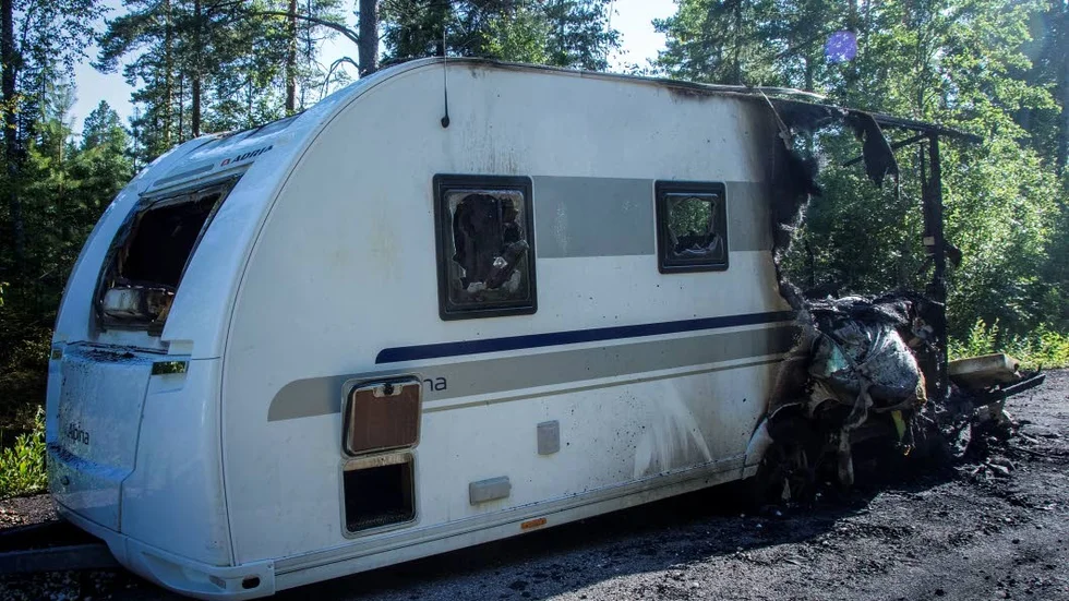 Under natten mot måndag anhöll polisen en man som misstänks för mordbrand. (Arkivbild)