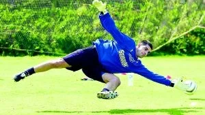 Då var Dime Jankulovski en av IFK:s målvakter - nu vill han krossa klubbens drömmar om allsvenskan 2006. 
Foto: Niclas Sandberg/Arkiv