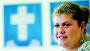 Sarah Eriksson är ny föreståndare för Sjömanskyrkan i Norrköping. Till jul får hon nya lokaler att arbeta i.  Foto:Andreas Skogh