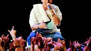 Den 3 september skulle Eminem och 50 Cent spelat på Ullevi i Göteborg, men turnén ställdes in med förklaringen att Eminem var utbränd. 
Foto: Pressens Bild/Arkiv