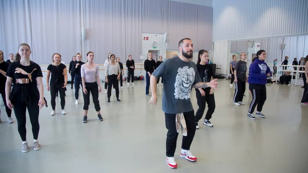 Deltagarna på Prova på-dagen fick bland annat dansa med gästlärare Andreas Sanchez.