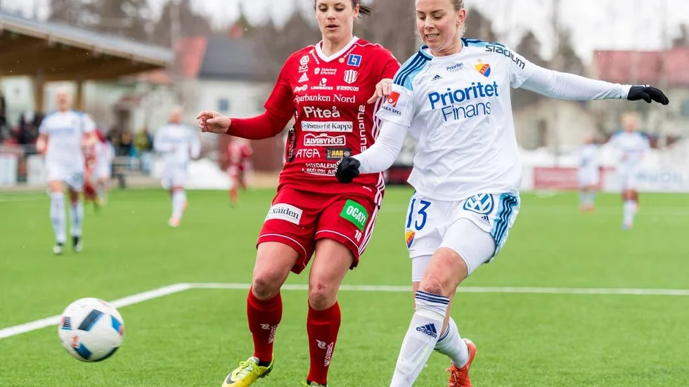 MÅL. Hanna Pettersson är en viktig spelare i Piteås jakt på mål i damallsvenskan. Säsongen 2015 satte hon 10 bollar.