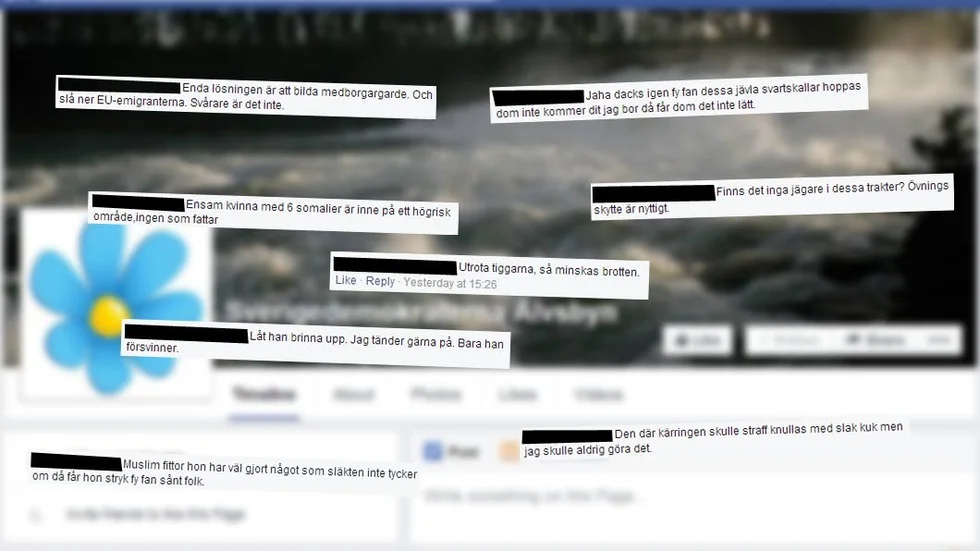 De ansvariga för Sverigedemokraterna Älvsbyns Facebookgrupp låter öppet rasistiska inlägg stå kvar.