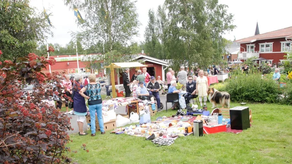 Lördag genomfördes Rosviksdagen med bland annat loppis i parken.