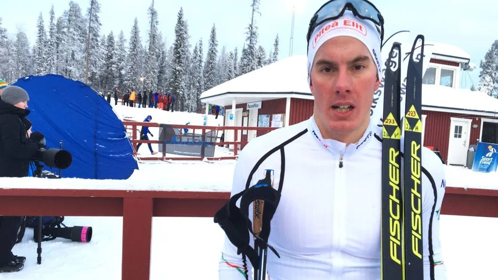 STARK. Johan Häggström gjorde en mycket fin insats i Gällivare och hoppas få chansen i landslaget i vinter.