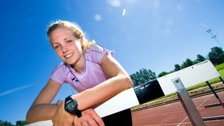 Sjukamparen Ellinor Rosenquist får äntligen göra debut i friidrottslandslaget. Foto: Niclas Sandberg
