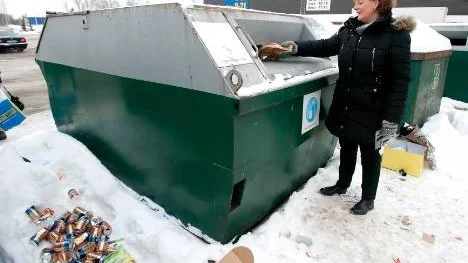 En sådan här återvinningsstation, eller helst två, vill man få i Kimstad.