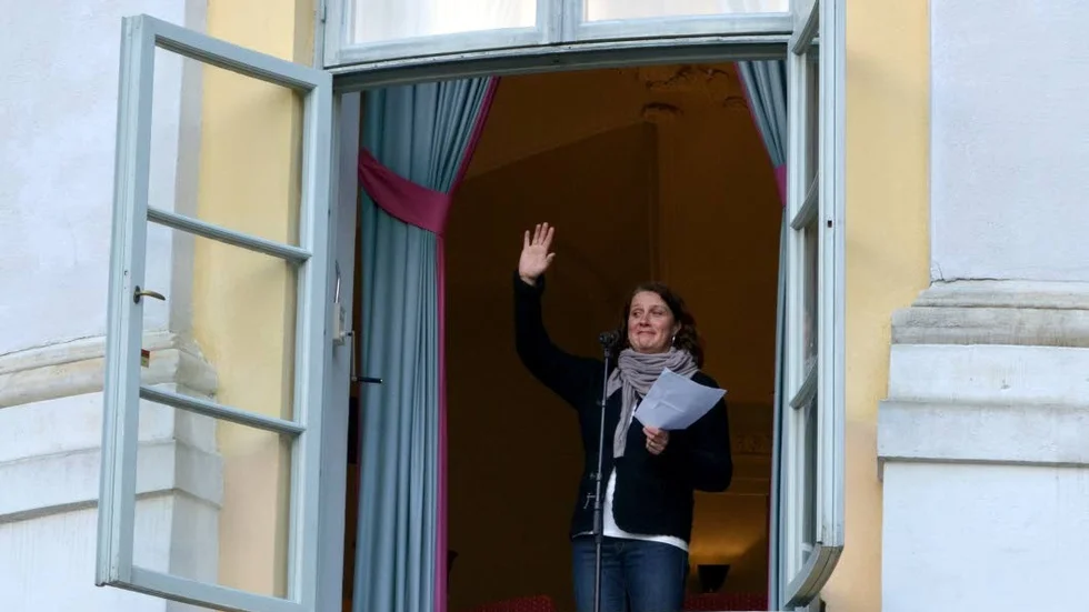 Louise Fältskog är till vardags personalchef på Siemens. Hon var årets vårtalare.