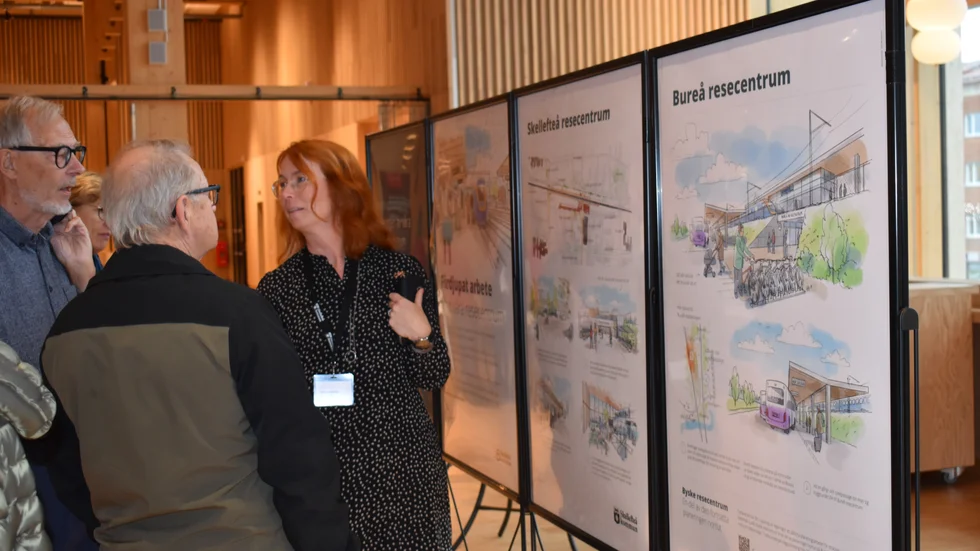Bland annat visades bilder på hur Bureås resecentrum skulle kunna se ut