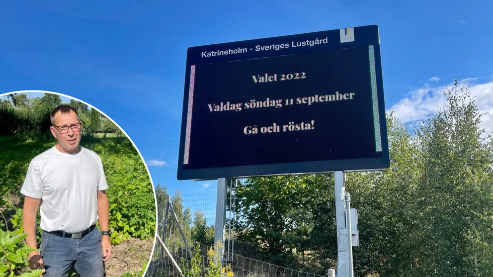 Christer Sundqvist (M) säger att det kan bli aktuellt med ytterligare en stor informationstavla, förutsatt att det inte skulle kosta alltför mycket. 
