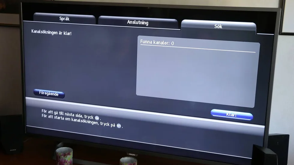 Så här har det sett utan på tv-rutan i snart fem veckor hos Gerd Boström.