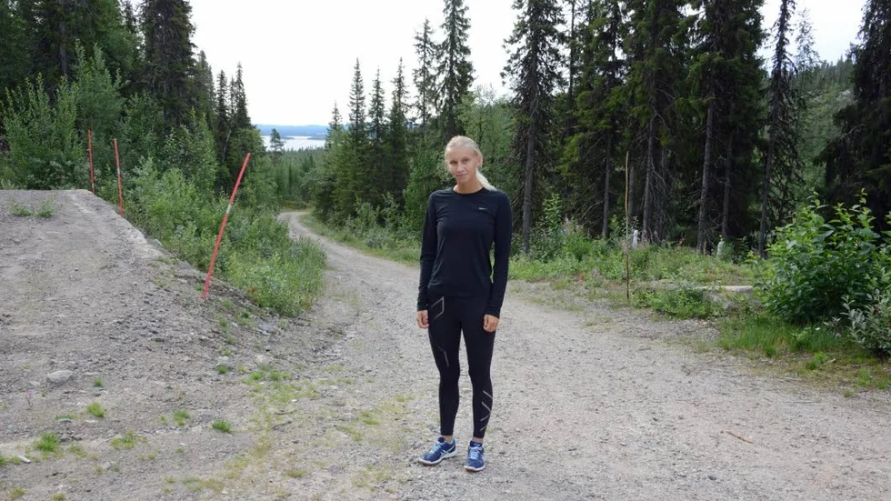 Hanna Hansson, Piteå , är nöjd över träningslägret i Galtis. "Det har svetsat ihop gruppen", säger hon.