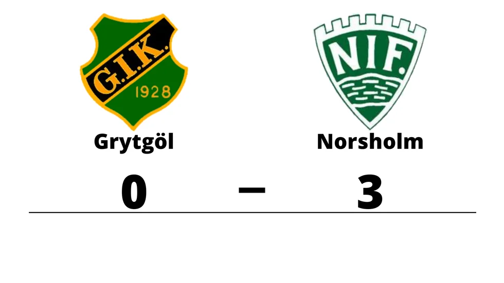 Grytgöls IK förlorade mot Norsholms IF