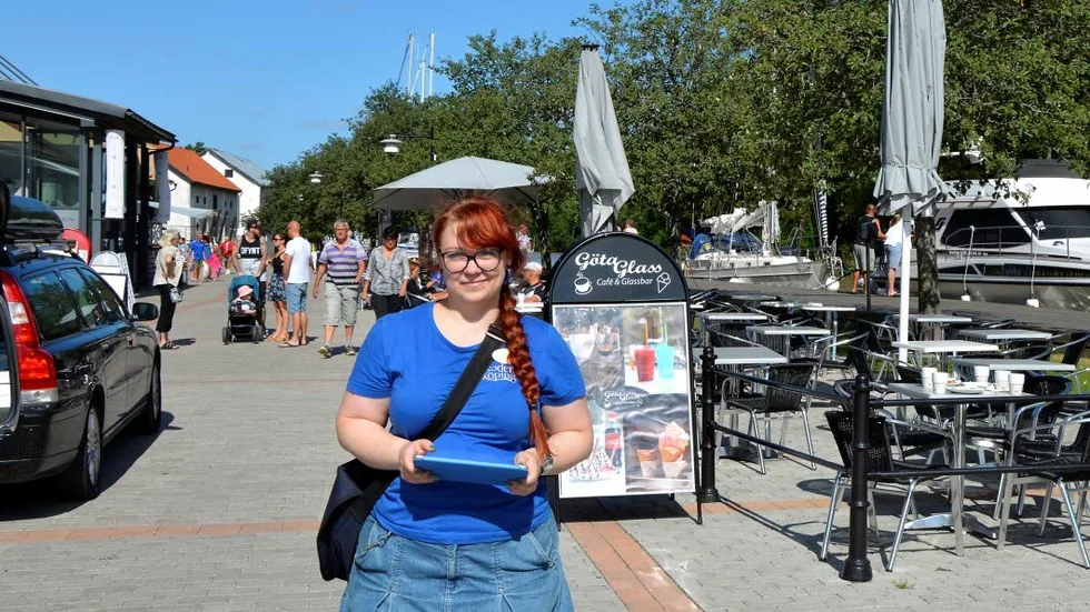 Det första året för "turistinformatörer på stan" har fungerat bra enligt Jasmine Landqvist.