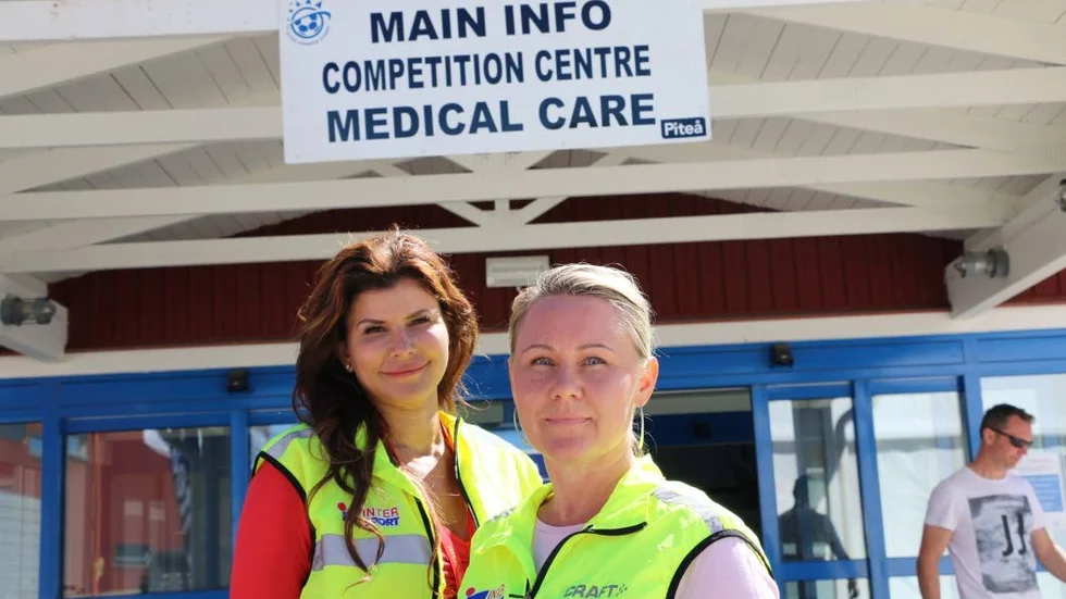 På söndagen tjänstgjorde sjuksköterskorna Lilian Setic och Maria Henriksson.