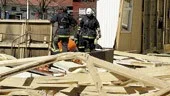 Hårda kastvindar orsakade troligen dödsolyckan vid Svälthagsskolan.
FOTO: WIGHSNEWS