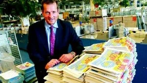 Direktreklam till 600.000 hushåll packas i Norrköping. När gruppreklamcentralen flyttade till Norrköping skapades 80 nya arbeten och det mildrade effekten av postterminalens nedläggning för ett år sedan, förklarar terminalchef Lars Lagerholm.
FOTO: NICLAS SANDBERG