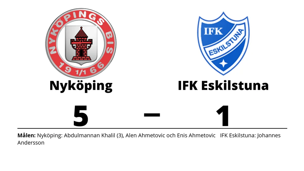 Nyköpings BIS vann mot IFK Eskilstuna