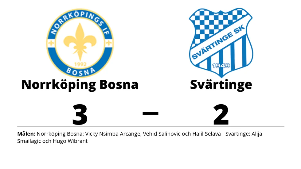 Norrköpings IF Bosna vann mot Svärtinge SK
