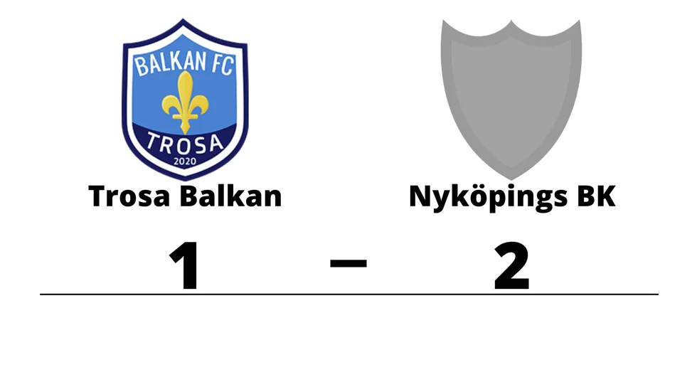 Trosa Balkan FC förlorade mot Nyköpings BK