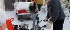 En gentleman och hans snöslunga