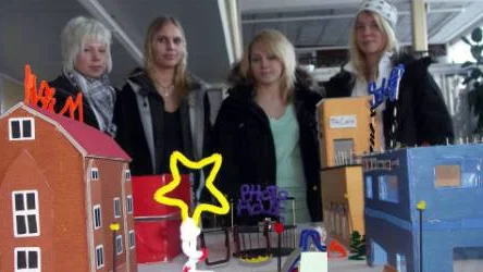 Magdalena Fransson, Amanda Bäck, Alexandra Ollila och Josefin Johansson vet vad som behövs för att Gällivare centrum ska bli mer levande.FOTO: Maria Ödalen