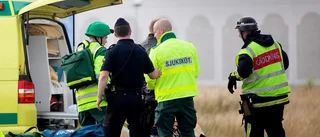 Två till sjukhus efter motorcykelolycka