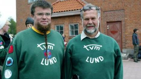 "Det är förnämligt med nattåg", säger Johan Kannesten och Erik Nordström, ledare för Friluftsfrämjandet i Lund.FOTO: Maria Unga