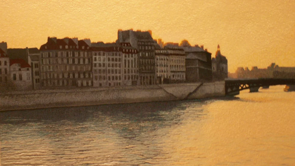 Paris II, symaskinskomposition av Malin Lager.