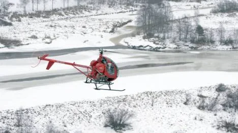 Med hjälp av tre helikoptrar från Kallax flyg och personal från Svensk naturförvaltning inventerar Sveaskog just nu älgbeståndet i Kalix, Korpilombolo, Boden och Råneå, ett område på cirka en miljon hektar totalt. FOTO: Göran Ström