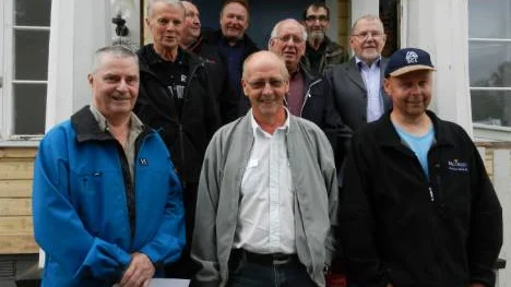 Från vänster: Ove Andersson, Vännäsberget, Bengt Aili, Puostijärven Alapää, Harry Wälivaara, Yli-Kuittasjärvi, Bror Kauma, Soukolojärvi, Jan Nilsson, Gammelgården, Bernt Baudin, Mansheden, Karl-Erik Ruisiniemi, Övertorneå, Lars Taavo, Rantajärvi, Stig Taavo, Rantajärvi.
