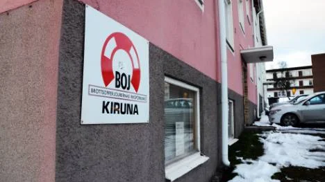 Brottsofferjouren i Kiruna har sina lokaler på Trädgårdsgatan. Nu ser det ut som att de kommer att stängas.FOTO: HANS STERNLUND