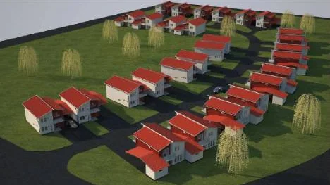 28 parhus är planerade i det omtvistade bostadsområdet.FOTO: HSB